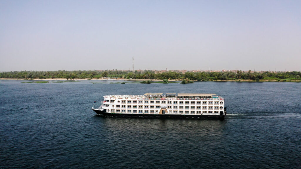 Tarot Tours' Nile Azur cruise ship on Luxor & Aswan's Nile